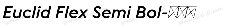 Euclid Flex Semi Bol字体转换